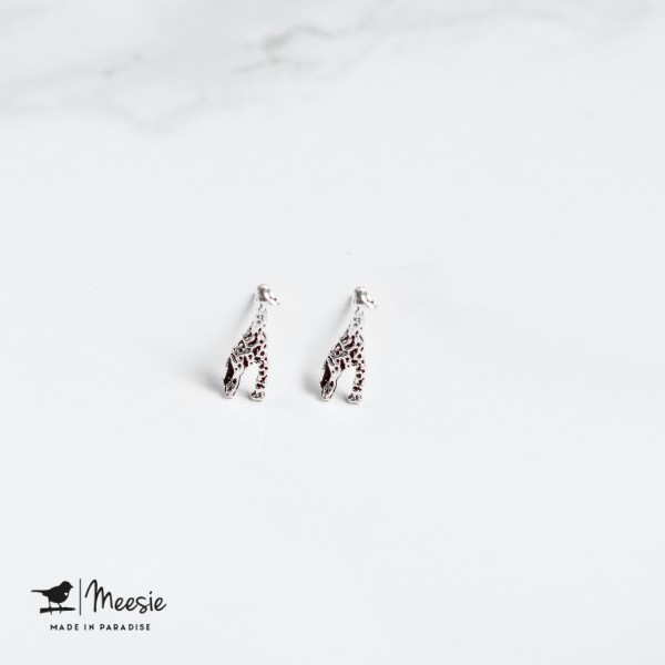 Oorbellen Studs Giraffe zilver - 3 sets Oorbellen Studs Giraffe zilver - 3 sets